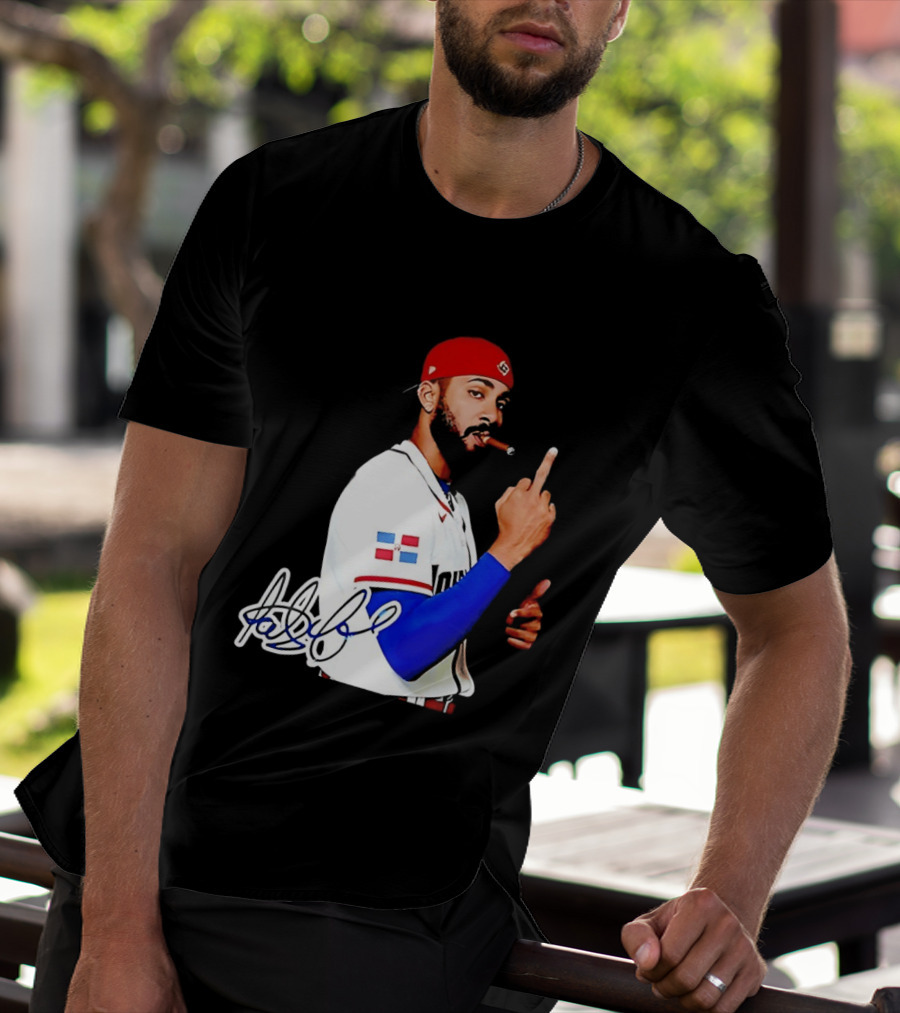 Fernando Tatis Jr San Diego Padres Smoking Middle Finger Dominican Jersey T-Shirt