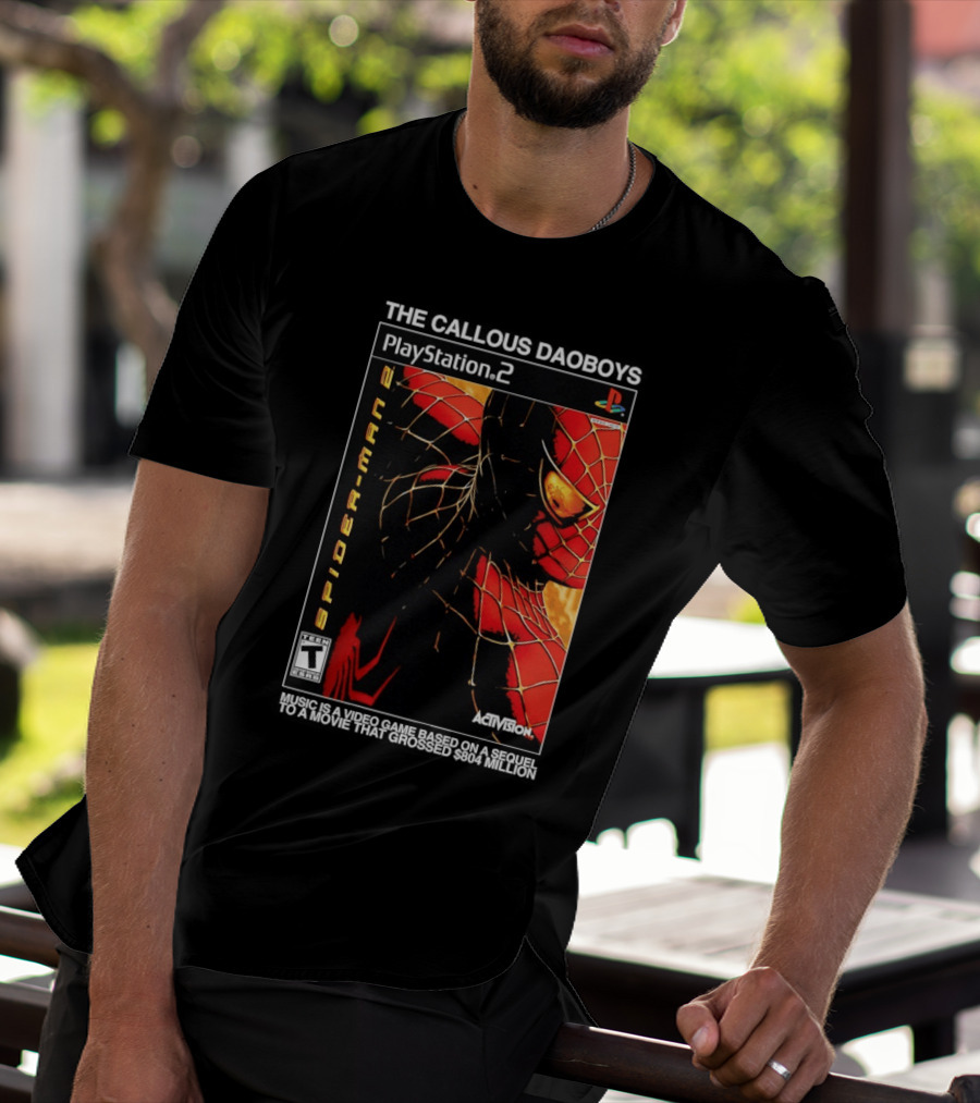 The Callous Daoboys PlayStation Spider Man 2 Activision Video Game Sequel T-Shirt