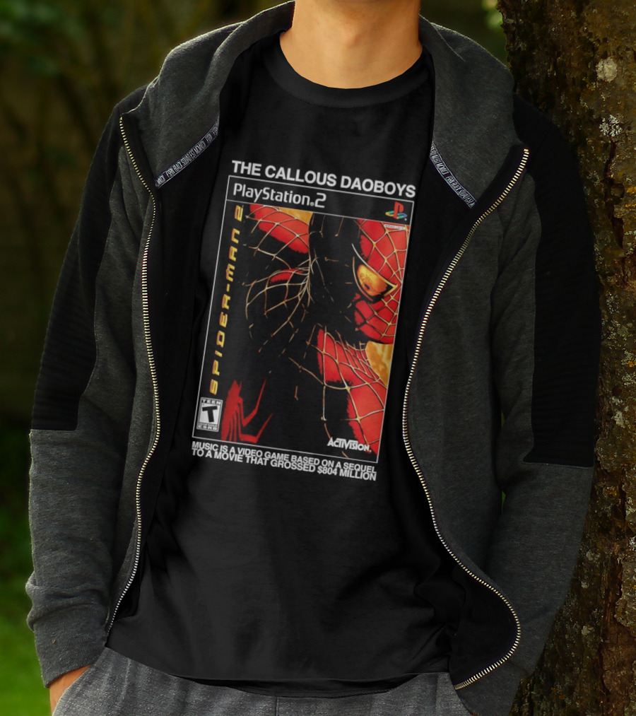The Callous Daoboys PlayStation Spider Man 2 Activision Video Game Sequel T-Shirt