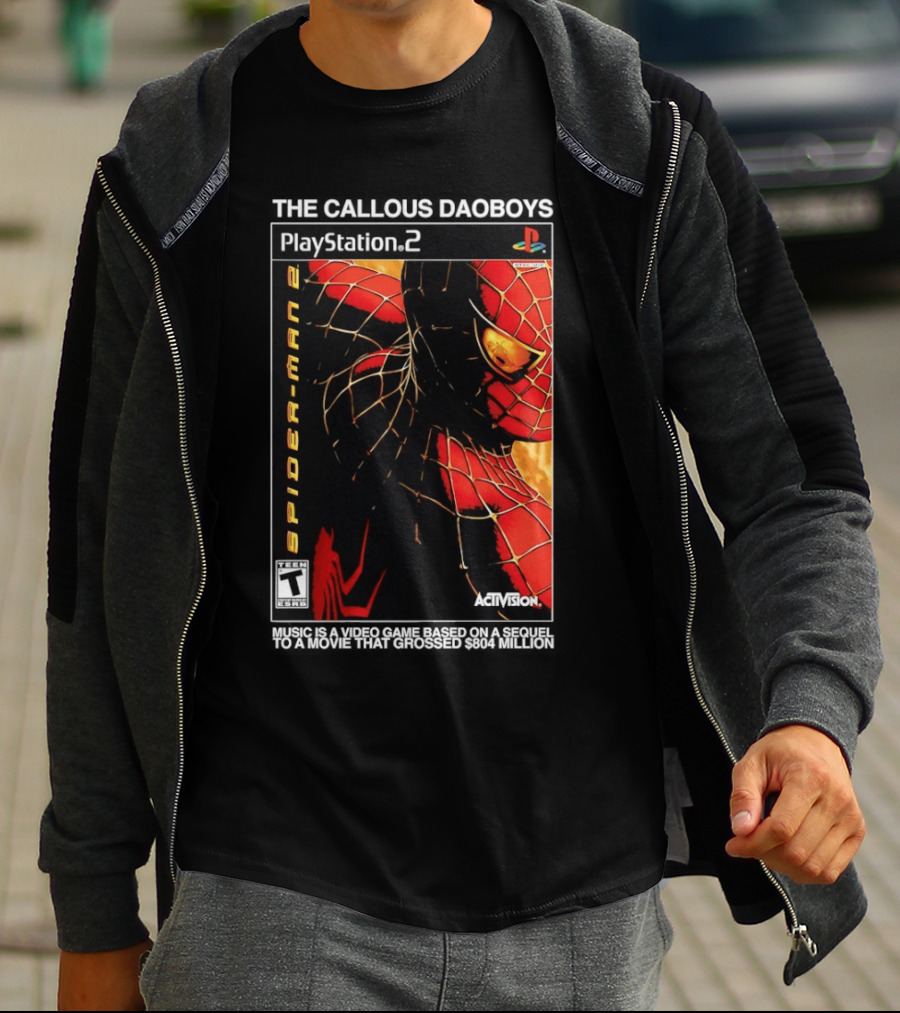 The Callous Daoboys PlayStation Spider Man 2 Activision Video Game Sequel T-Shirt
