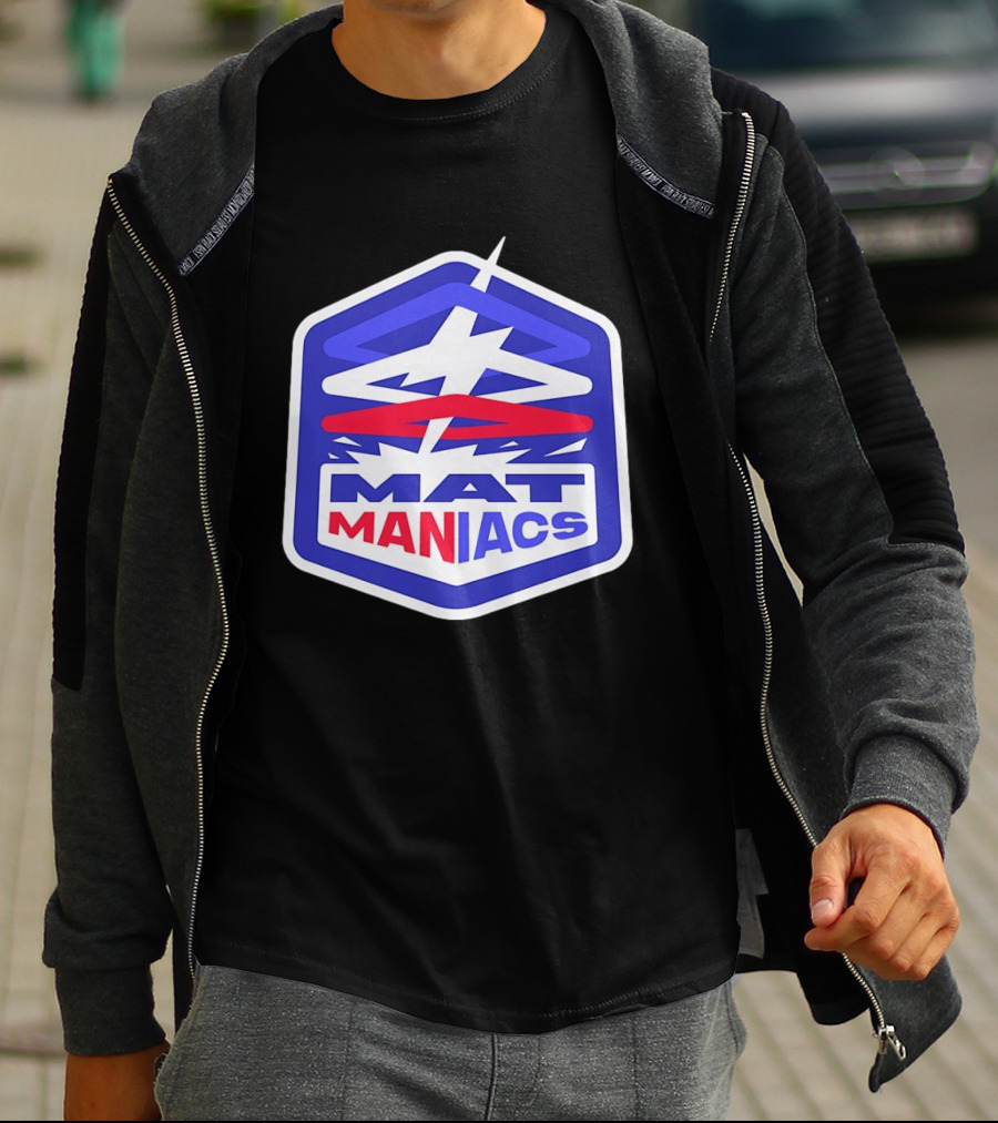 Mat Maniacs Wrestling Team Hexagon T-Shirt