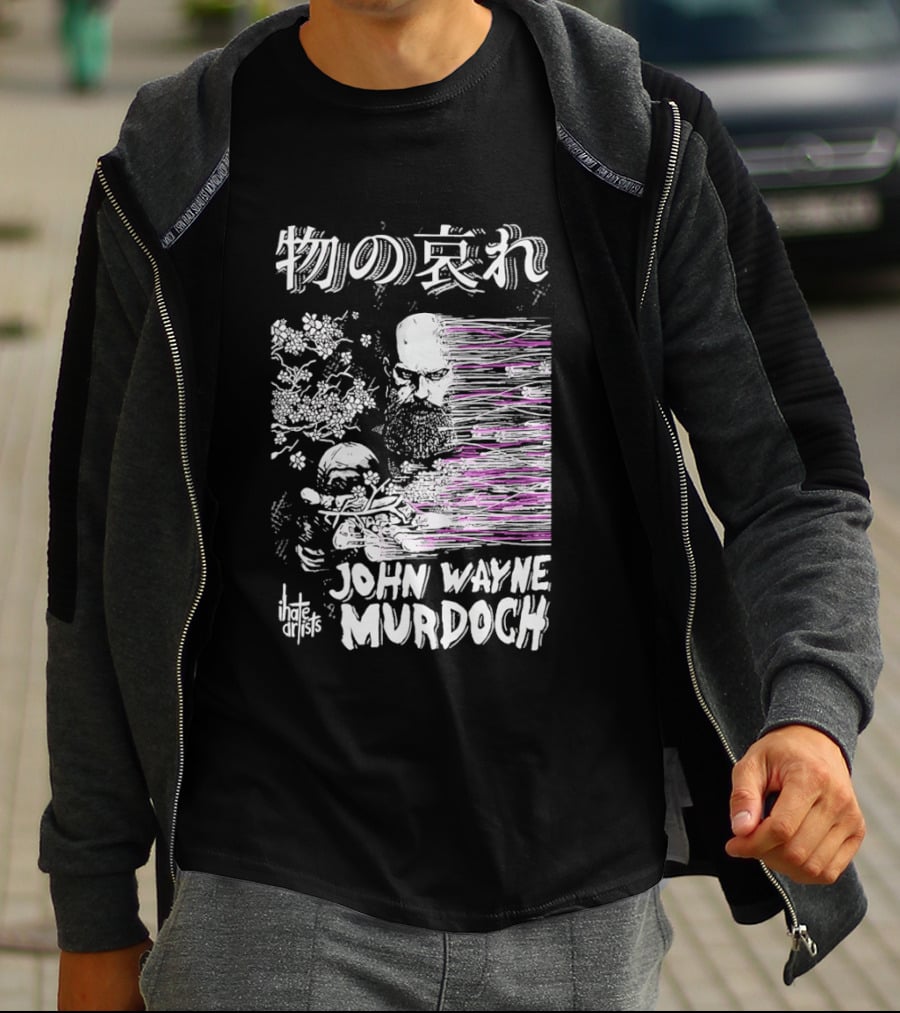 Mono No Aware John Wayne Murdoch I Hate Artists Floral Abstract T-Shirt