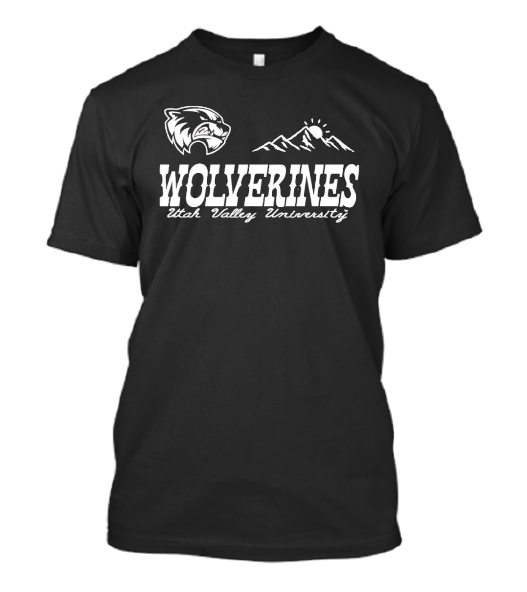 Utah Valley University Wolverines Mountains Sunburst T-Shirt