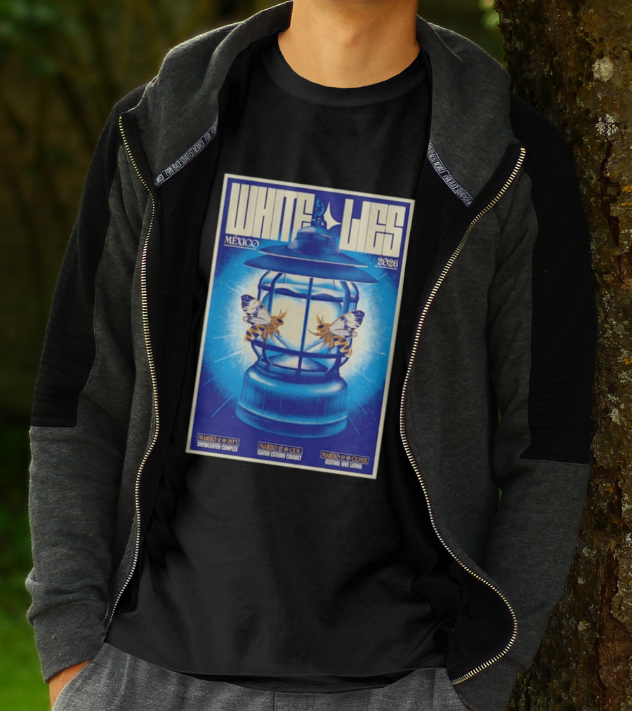 White Lies Mexico 2026 Event Lantern Design March 11 14 Shows MTY GDL CDMX T-Shirt