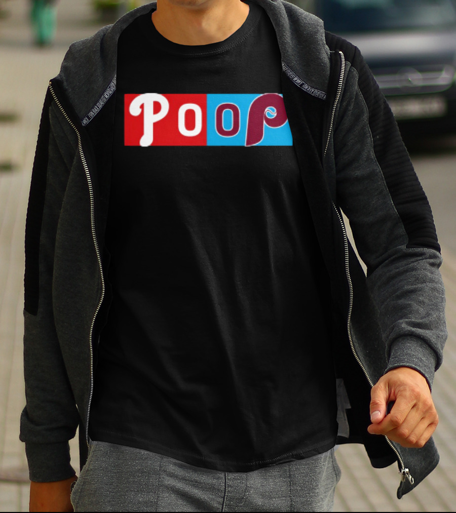 Philadelphia Baseball Parody Poop Game T-Shirt