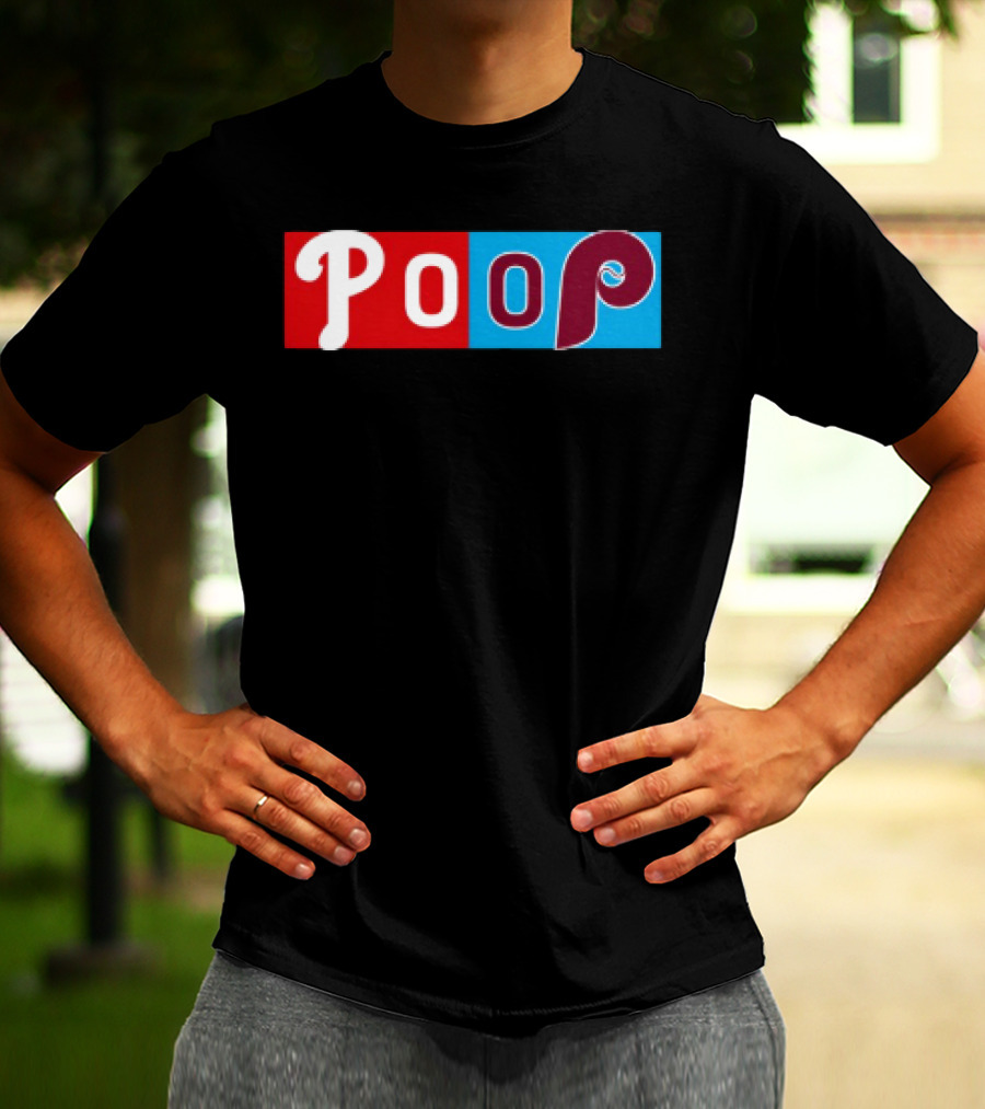 Philadelphia Baseball Parody Poop Game T-Shirt