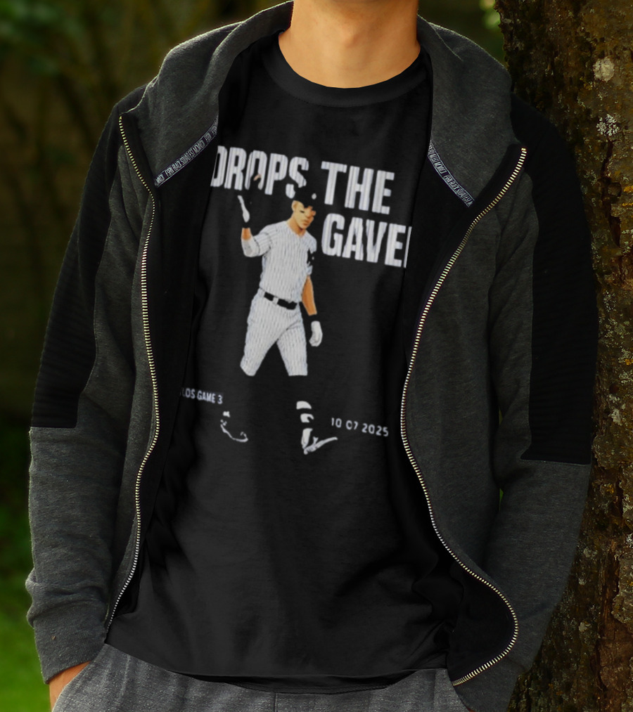 ALDS Game 3 Cam Schlittler Drops The Gavel Yankees 10 07 2023 T-Shirt