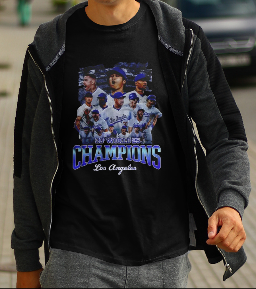 2025 World Champions Los Angeles Dodgers Back To Back Champions T-Shirt