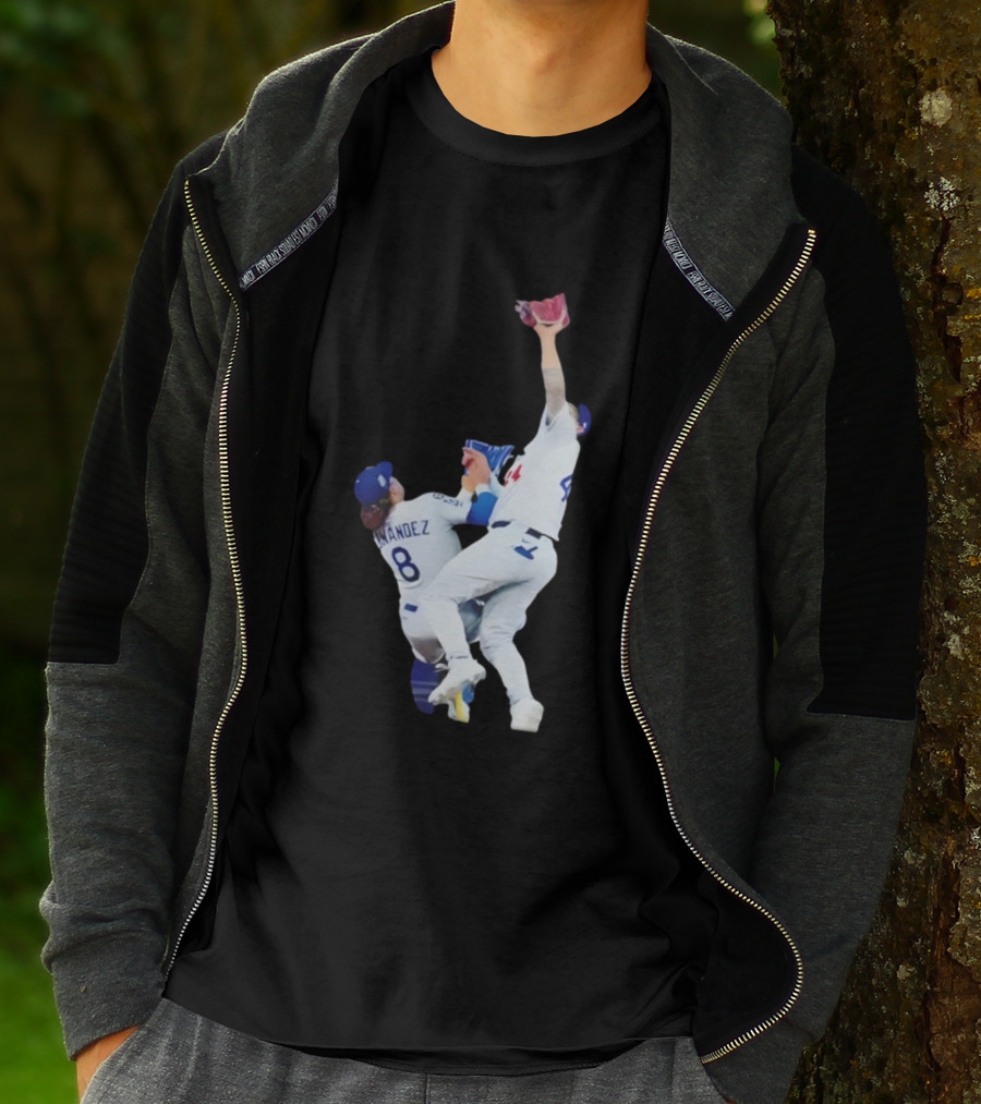 Andy Pages Hernandez Los Angeles Dodgers World Series Game 7 Catch Iconic Play T-Shirt