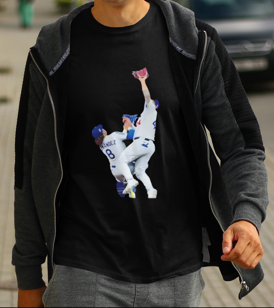 Andy Pages Hernandez Los Angeles Dodgers World Series Game 7 Catch Iconic Play T-Shirt