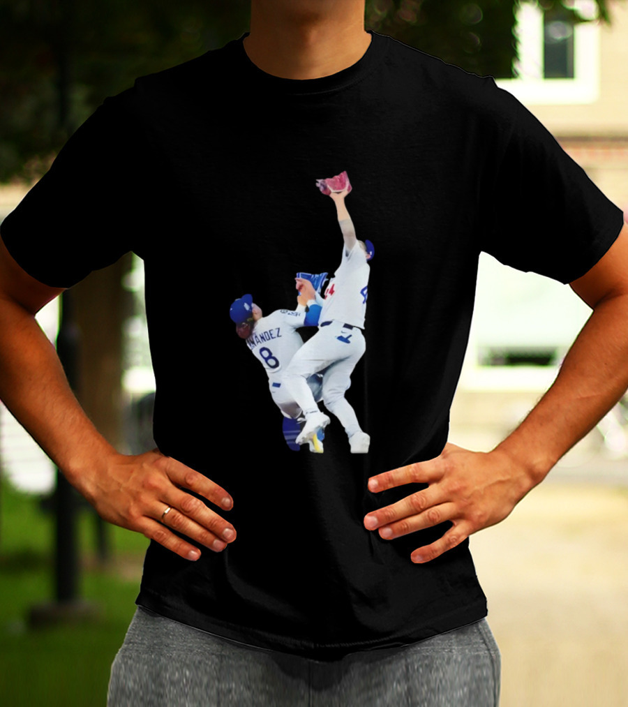 Andy Pages Hernandez Los Angeles Dodgers World Series Game 7 Catch Iconic Play T-Shirt
