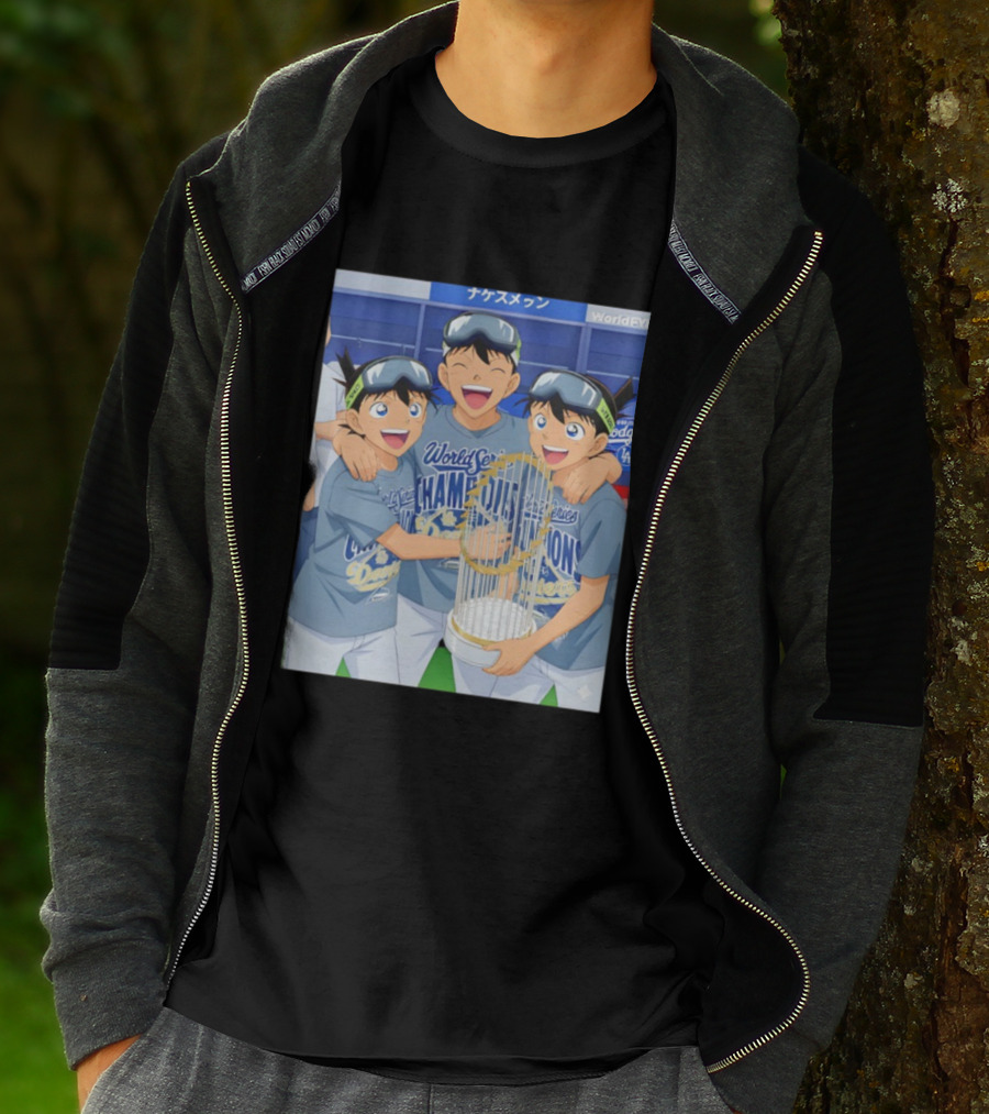 World Series Champions Dodgers Anime Celebration Dodgers Stadium 2025 T-Shirt