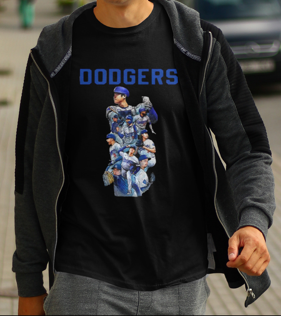 Los Angeles Dodgers 2025 World Series Champions Players Cartoon T-Shirt