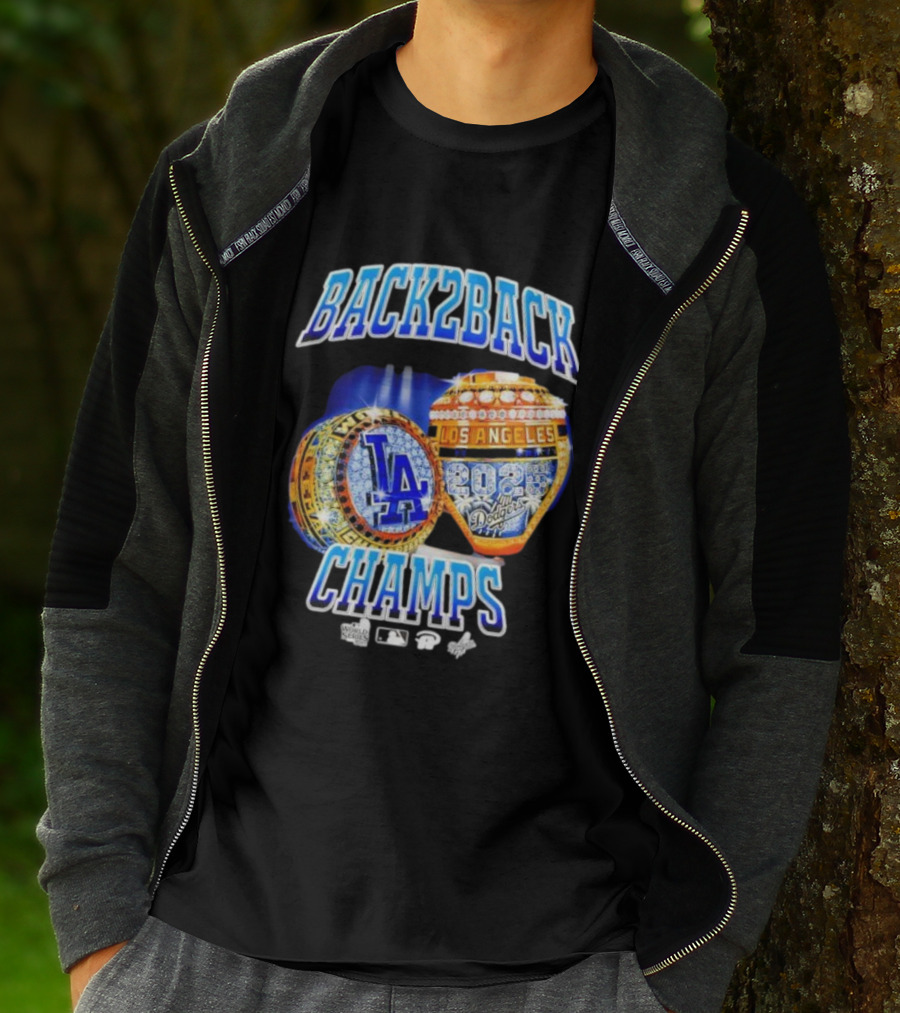 Back2Back Champs Los Angeles Dodgers 2020 World Series Rings T-Shirt