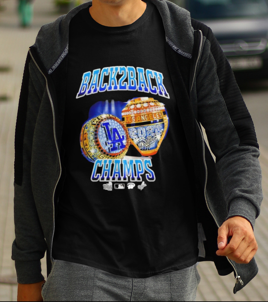 Back2Back Champs Los Angeles Dodgers 2020 World Series Rings T-Shirt
