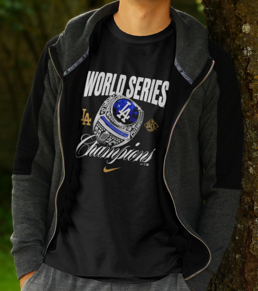 Los Angeles Dodgers Nike World Series Champions Ring 2025 T-Shirt