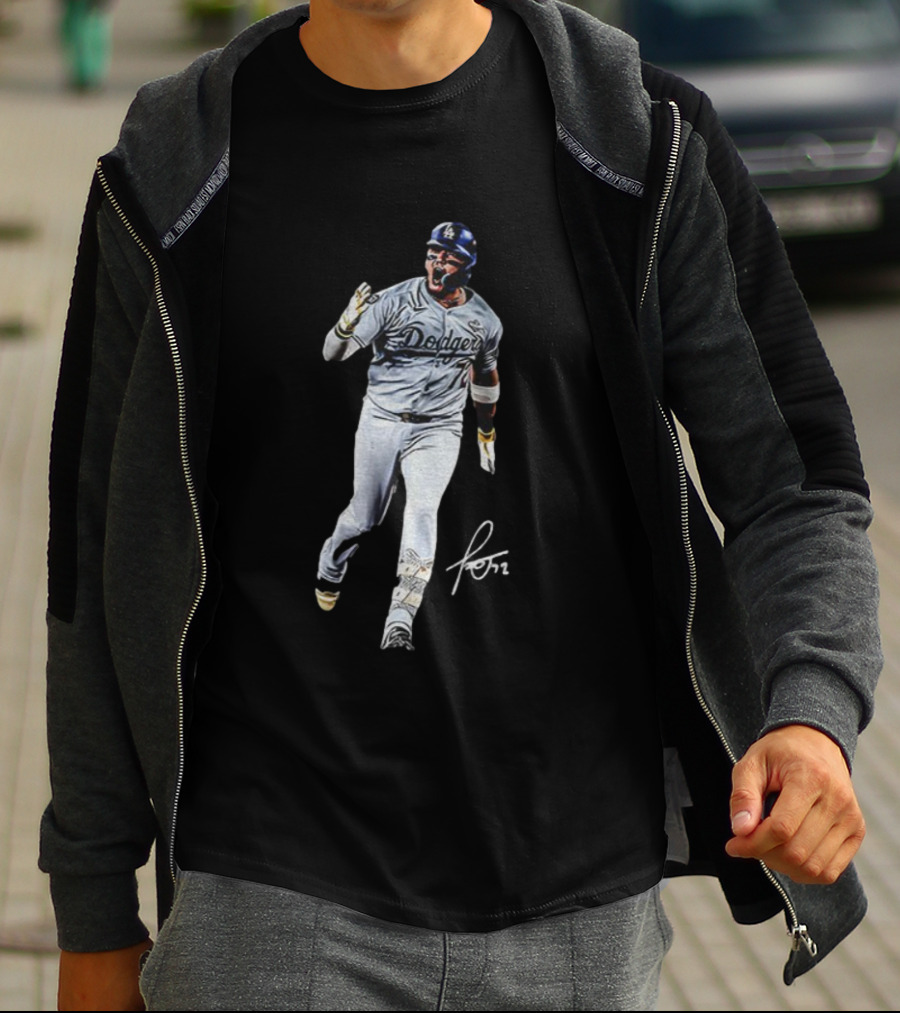 Miguel Rojas Los Angeles Dodgers MLB World Series 2025 Signature T-Shirt