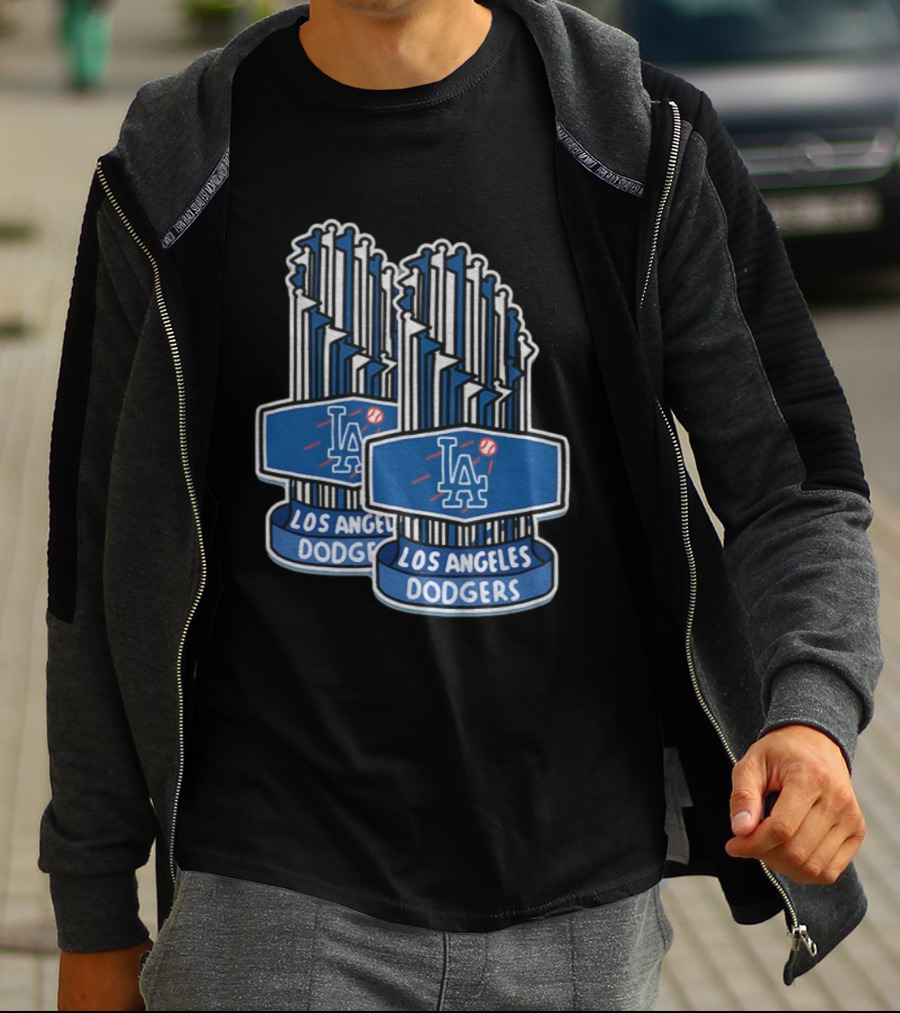 Los Angeles Dodgers MLB World Series Champions Trophy 2025 T-Shirt