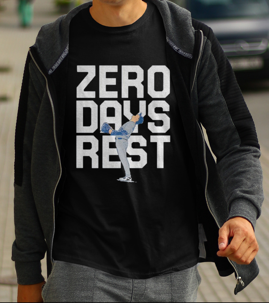 Yoshinobu Yamamoto Zero Days Rest Los Angeles Dodgers MLB World Series MVP 2025 T-Shirt