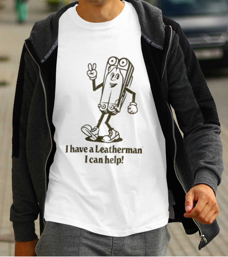I Have A Leatherman I Can Help Cartoon Character T-Shirt