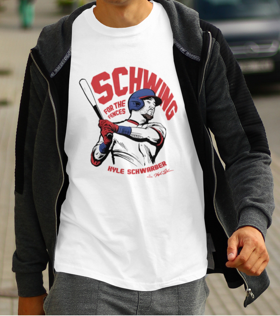 ```Schwing For The Fences Kyle Schwarber Philadelphia Signature Moment``` T-Shirt