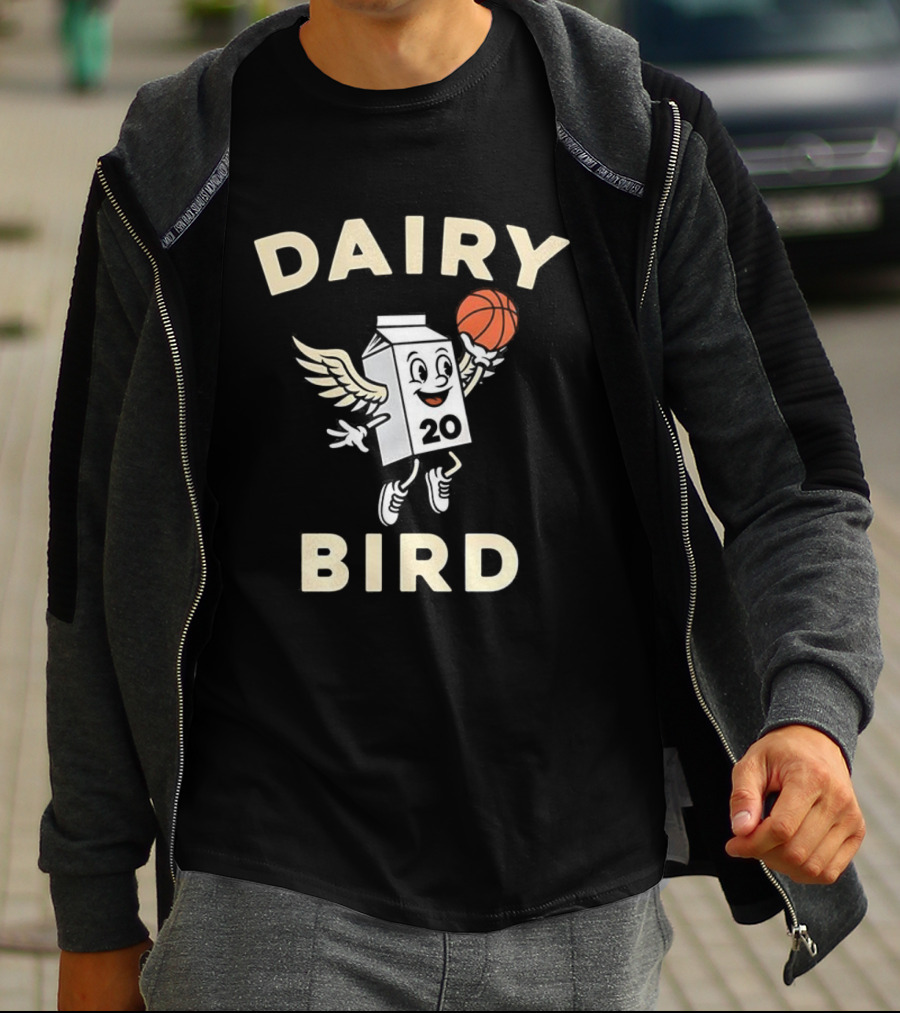 Milwaukee Bucks Dairy Bird Basketball AJ Green Dairyland 20 T-Shirt