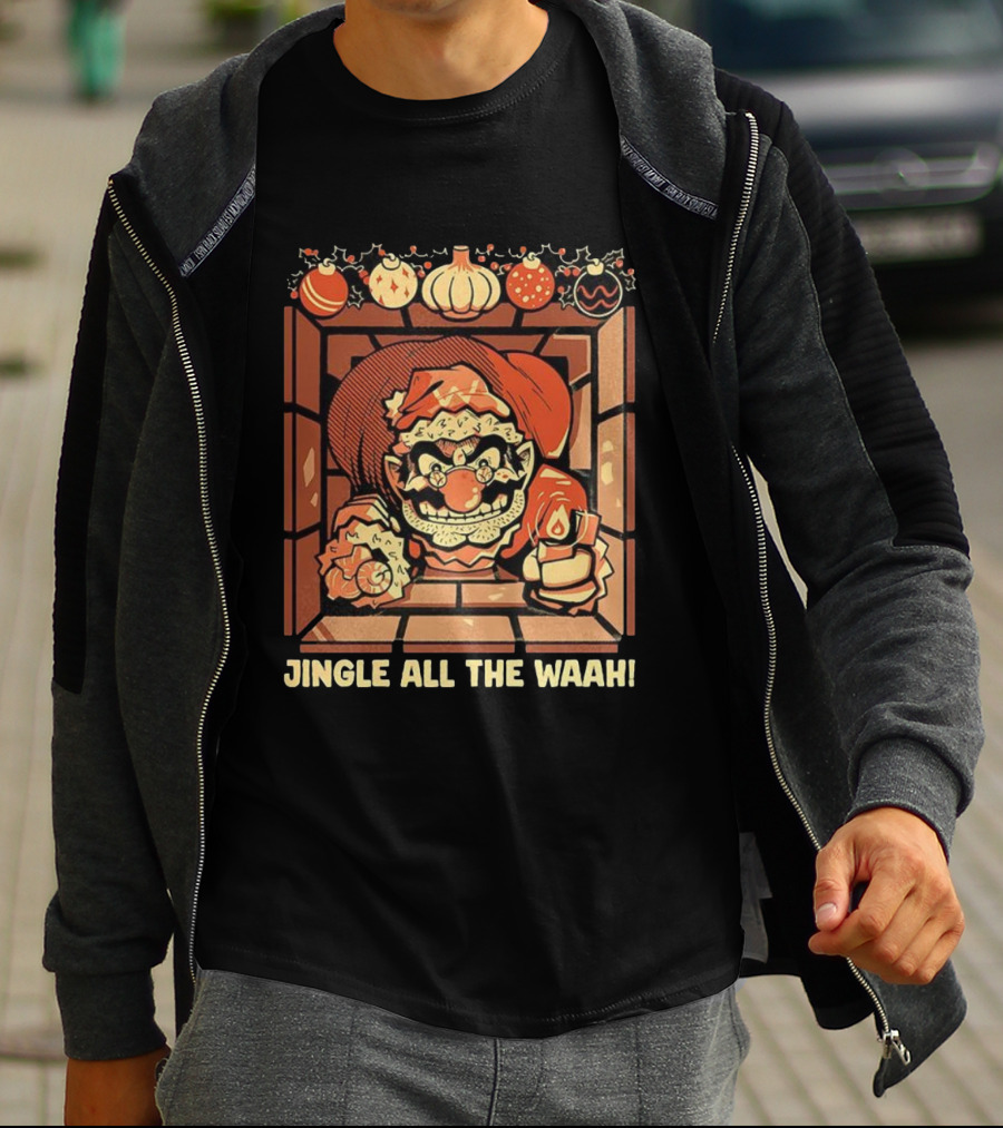 Jingle All The Waah Christmas Holiday Santa Parody T-Shirt