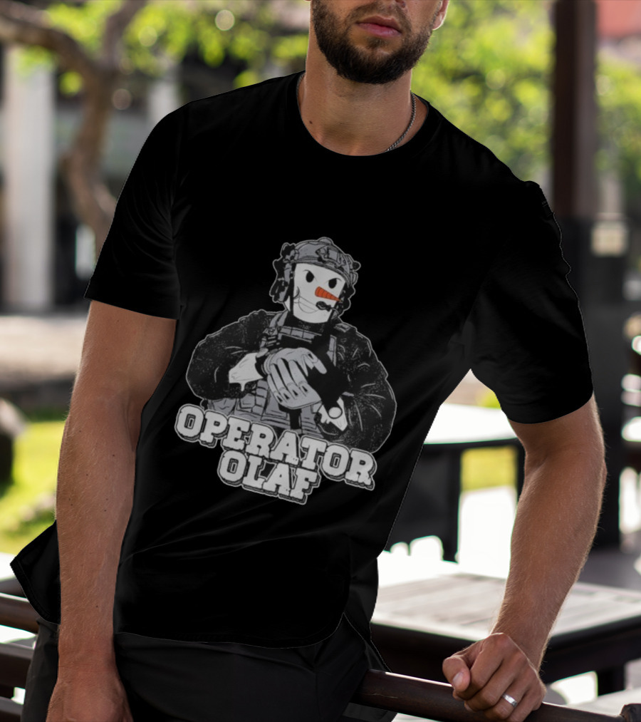 Operator Olaf Tactical Snowman Christmas T-Shirt