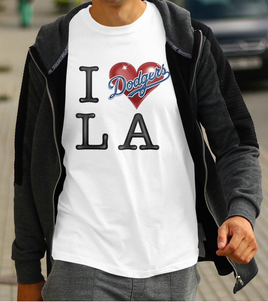 I Heart Dodgers LA T-Shirt
