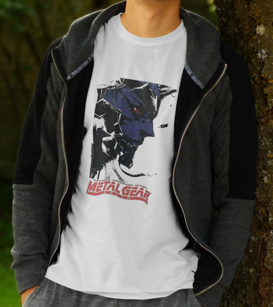 Metal Gear Solid Tactical Espionage Action Iconic Snake Illustration T-Shirt