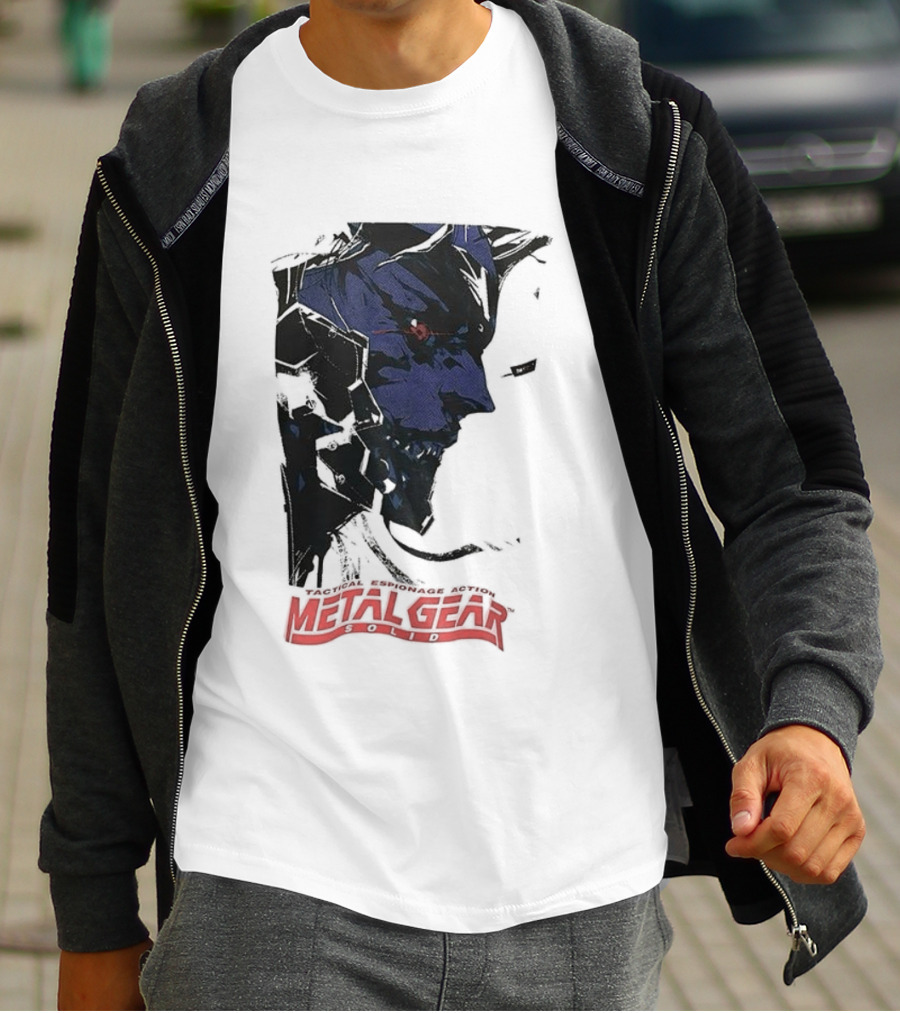 Metal Gear Solid Tactical Espionage Action Iconic Snake Illustration T-Shirt