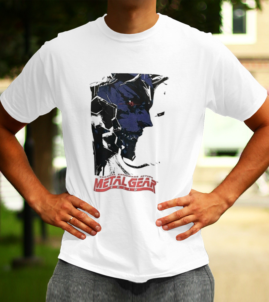 Metal Gear Solid Tactical Espionage Action Iconic Snake Illustration T-Shirt