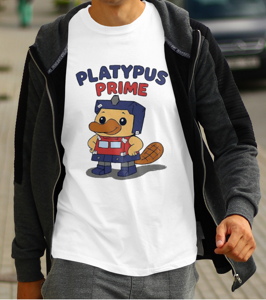 Platypus Prime Optimus Transformers Cute Crossover T-Shirt