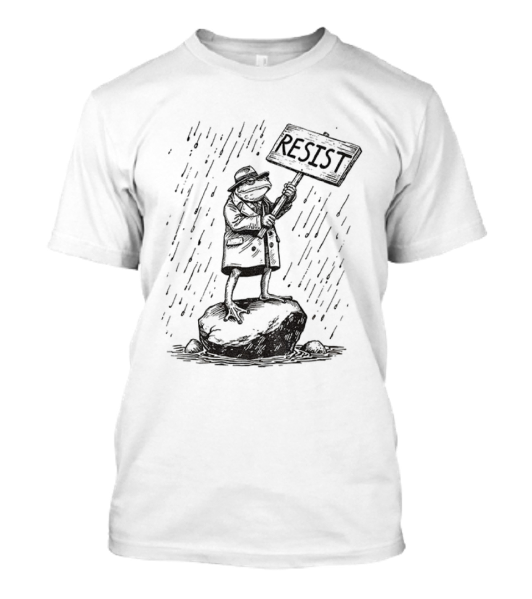Portland Frog Resist Freedom Anti MAGA Anti Trump T-Shirt