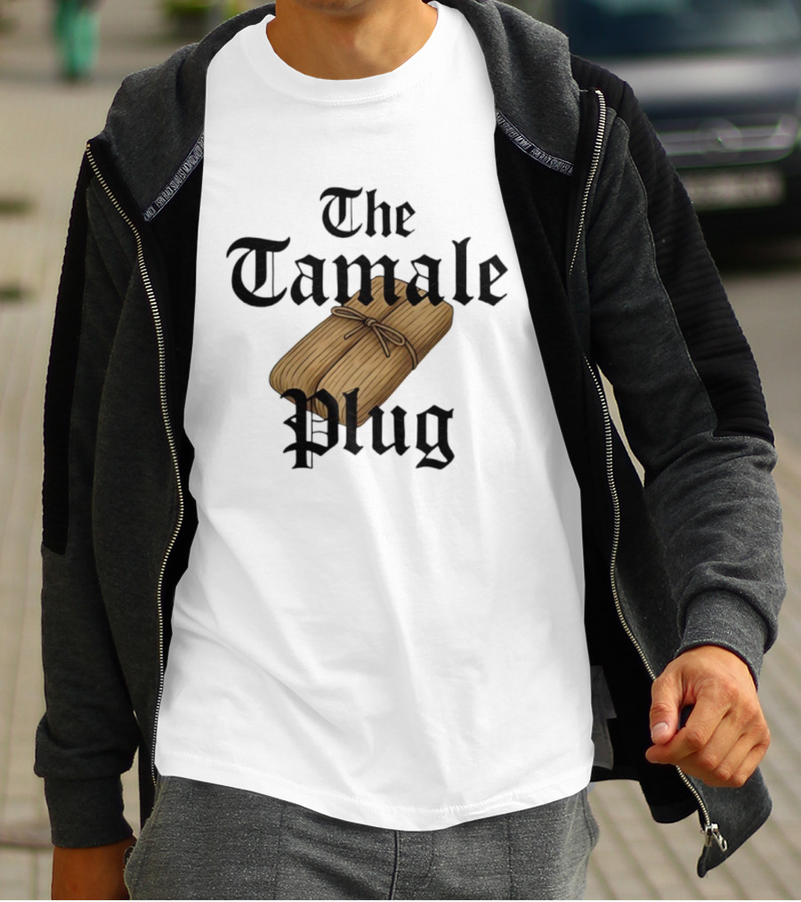 The Tamale Plug Wrapped Corn Husk Icon T-Shirt