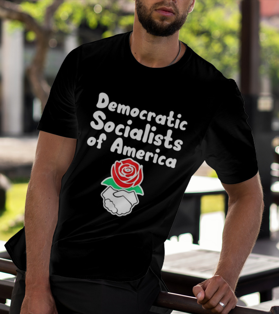 Democratic Socialists Of America Rose Emblem T-Shirt