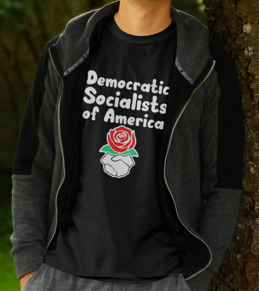 Democratic Socialists Of America Rose Emblem T-Shirt