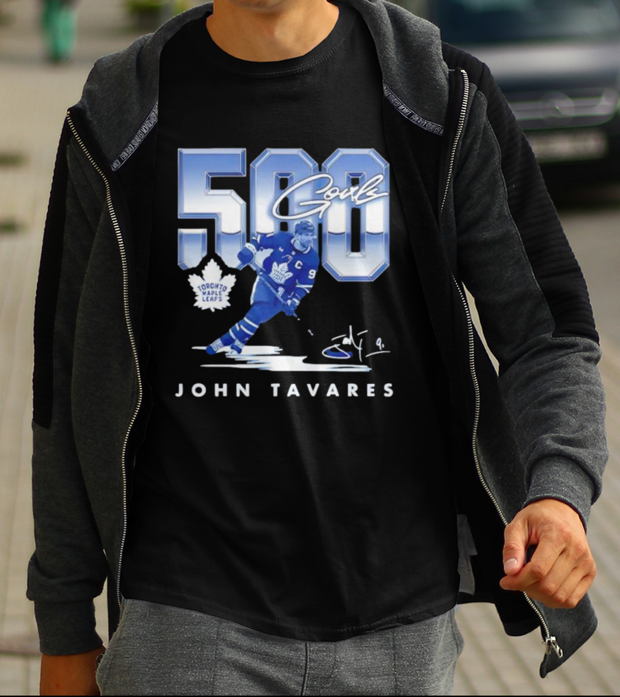John Tavares Toronto Maple Leafs 500 Goals Milestone Celebration T-Shirt