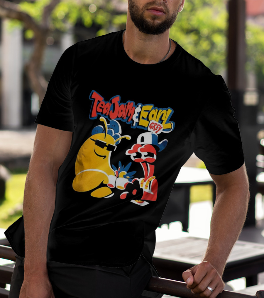 Tea Jam And Earl Grey Nostalgic Video Game Tribute T-Shirt