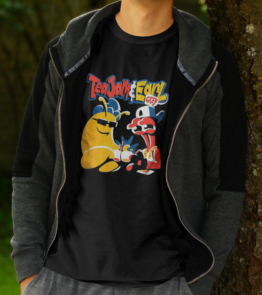 Tea Jam And Earl Grey Nostalgic Video Game Tribute T-Shirt