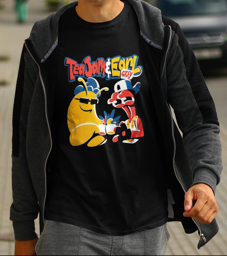 Tea Jam And Earl Grey Nostalgic Video Game Tribute T-Shirt