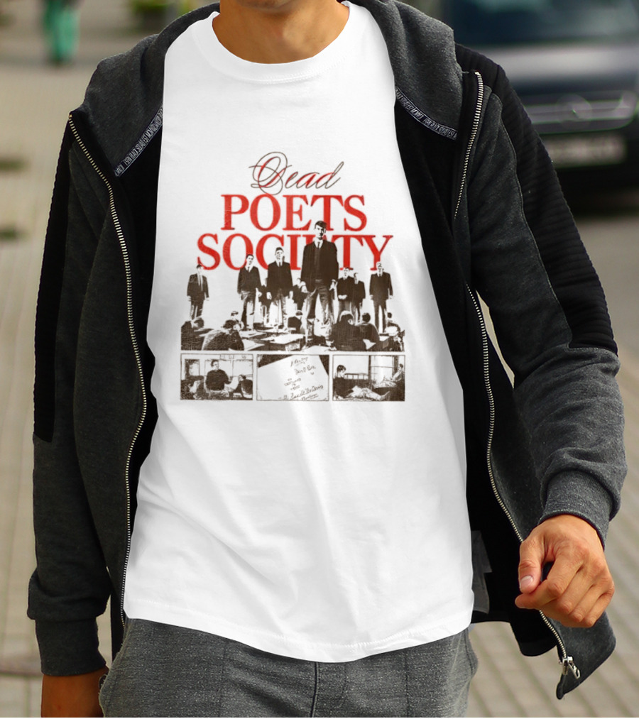 Dead Poets Society 1989 Film Iconic Group Silhouette T-Shirt