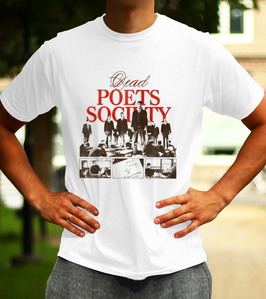 Dead Poets Society 1989 Film Iconic Group Silhouette T-Shirt