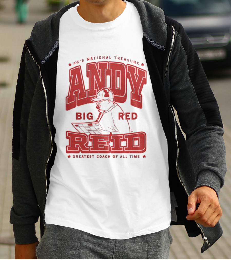 KC's National Treasure Andy Big Red Reid Greatest Coach Of All Time T-Shirt