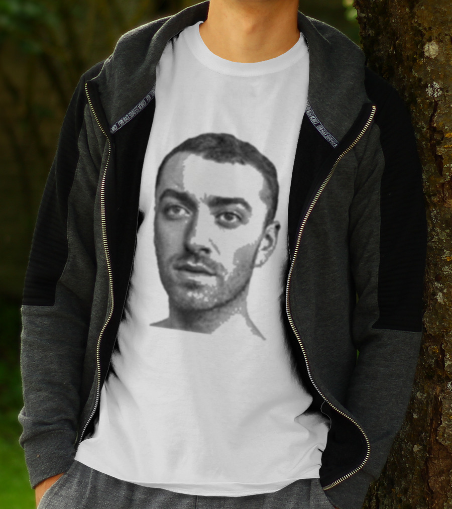 Sam Smith The Thrill Of It All Monochrome Portrait T-Shirt