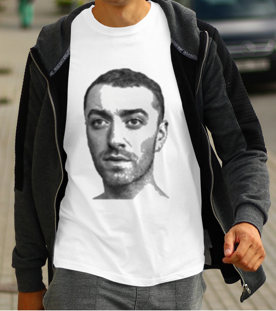 Sam Smith The Thrill Of It All Monochrome Portrait T-Shirt