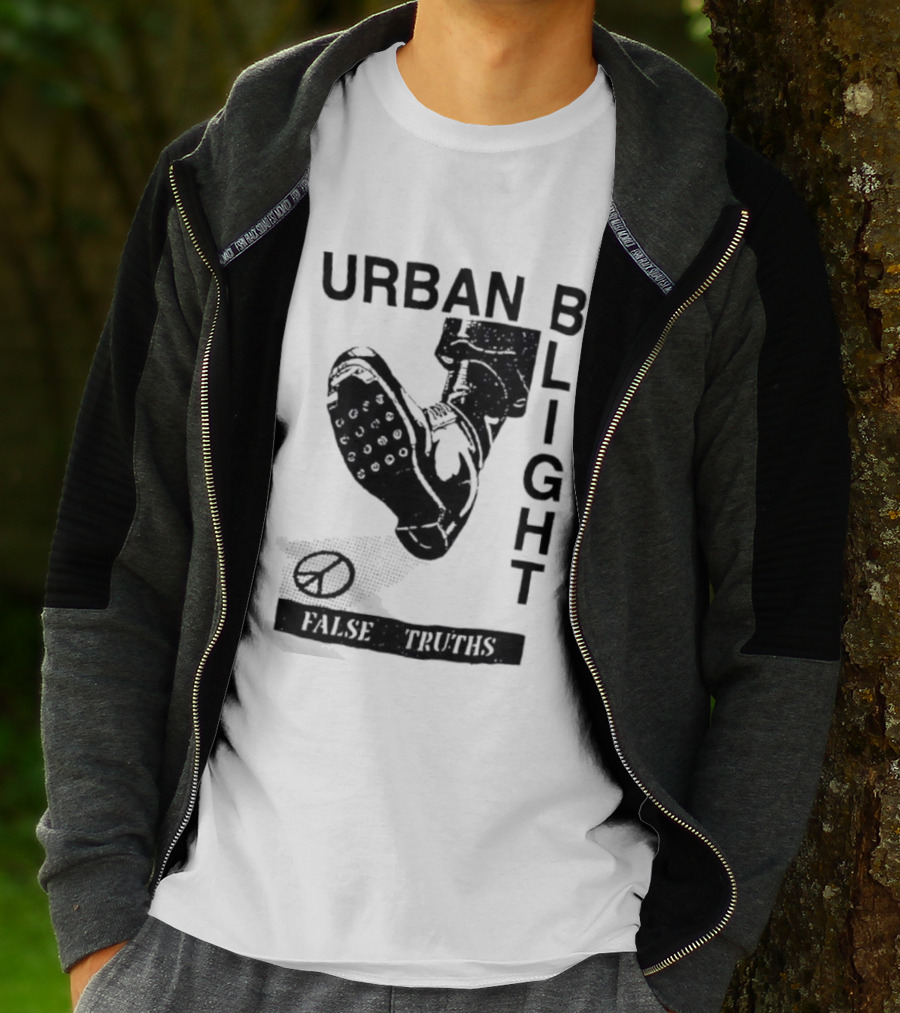 Urban Blight Boot False Truths Stars Sneaker Kick T-Shirt