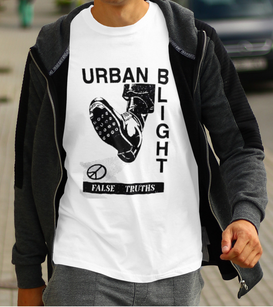 Urban Blight Boot False Truths Stars Sneaker Kick T-Shirt
