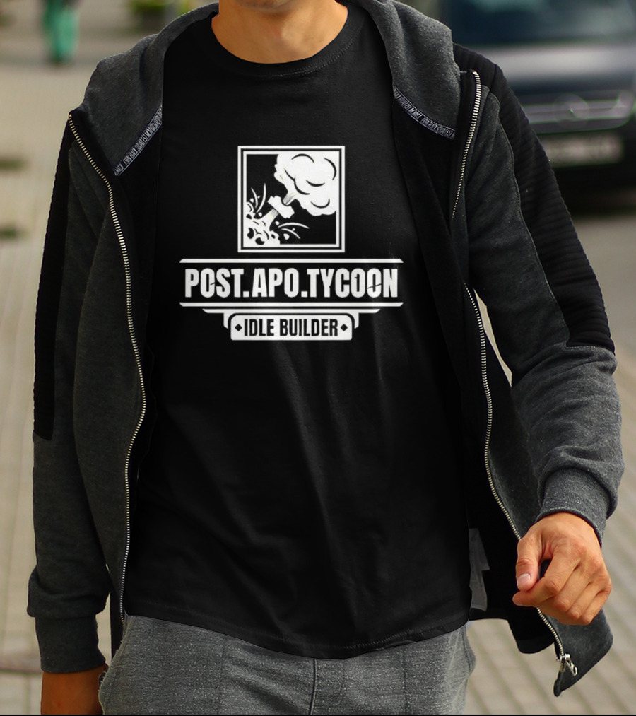Post Apo Tycoon Idle Builder Gaming Vintage Retro Style T-Shirt