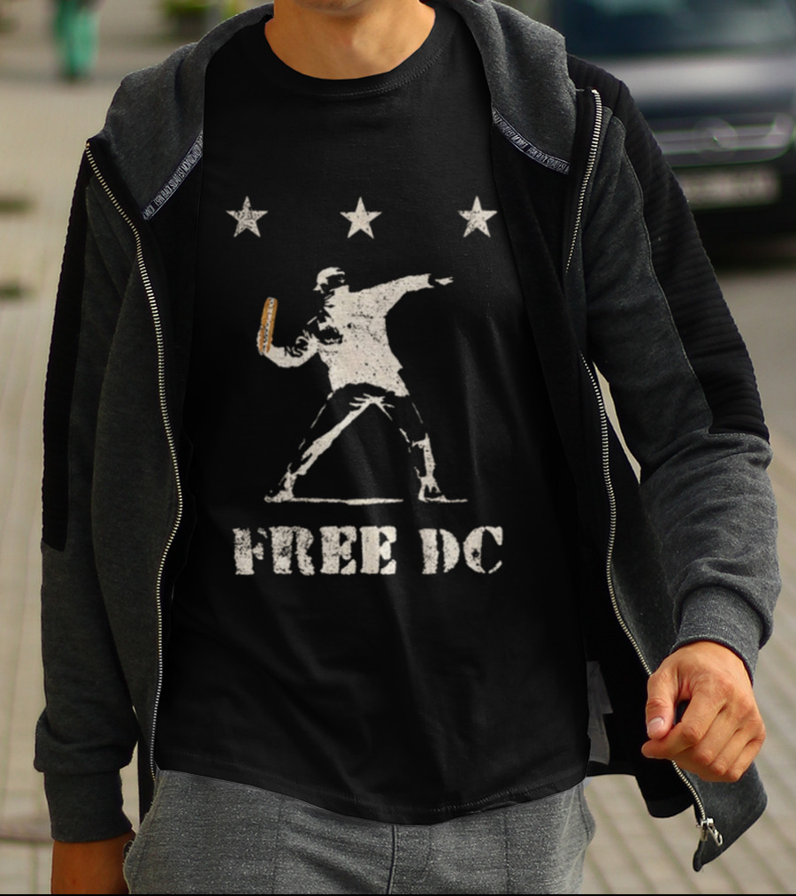 DC Sandwich Thrower Free DC Political Statement T-Shirt